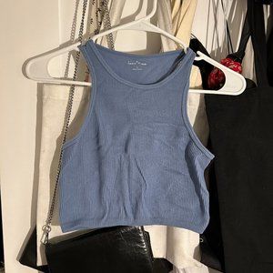 Seamless Crewneck Crop Tank, Size L